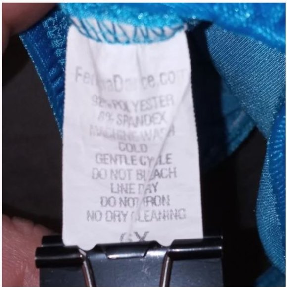 Ferreira Dance Blue on Blue Leotard Size 6x - Picture 3 of 3